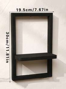 1/2pcs, Storage Rack Storage Rack Paulownwood Wooden Door Frame Type Wall Hanging Flower Pot Storage Rack, Simple Home Bedroom Decoration - Multicolor - View 16