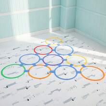 5个/10个多色敏捷训练环，厚实耐用，配有可调节连接夹，可组成各种跳环组合。适用于足球、篮球、跆拳道、耐力和敏捷性训练等。也适用于家庭娱乐活动、圣诞节和生日礼物。 - 彩色 - 查看 9