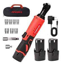 Llave Matraca Eléctrica De Impacto Inalambrico Pistola 3/8 - Rojo - Ver 1