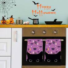 2/4 Stücke Set, Geschirrtücher, Schwarze Katzen Muster, geeignet für Halloween, super saugfähige Mikrofaser moderne Handtücher, Kochens- und Backens-Geschirrtücher, bedruckte Geschirrtücher, Reinigungstücher, Handtücher, super weich und hochsaugfähig, tolles Geschenk für Nachbarn, Mütter, Freunde, Geburtstag, Halloween, Einweihung, Küchendekoration, Haushaltsgegenstände - Verschiedenfarbig - Übersicht 4