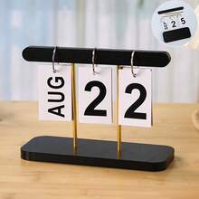 1 szt. skandynawski minimalistyczny kreatywny kalendarz z klapką, dekoracja biurka, dekoracyjny kalendarz biurkowy, trwały materiał plastikowy, dekoracja do salonu, stołu jadalnego, stolika kawowego, biurka | Artykuły szkolne | Akcesoria na biurko