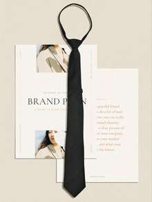 1 条男士 5 厘米纯色拉链领带，西装衬衫装饰，适合日常聚会和商务场合