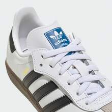 Adidas 幼儿男童 SAMBA OG CF EL C 休闲低帮运动鞋 JQ6391