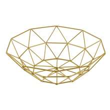 Cesta de Frutas de Alambre Metálico, Tazón de Frutas, Gran Soporte Redondo para Almacenamiento de Pan - 1 - Ver 3