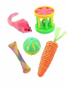 Basic Cat Toys For Raising Cats, Including Bell Balls, Bite Sticks, Sisal Toys, Bell Ringing Toys, Interactive Cat Toys, Cat And Mouse Toys, Pet Toys, Pet Supplies, Birthday Gifts, Halloween And Christmas Gift Sets. The Colors Of The Items May Vary, And The Styles Are Shown In The Picture