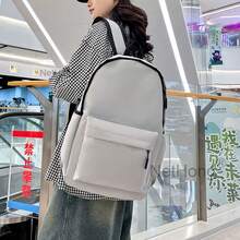 NetHong New Simple Large Capacity Backpack Outdoor Travel School Bag Laptop Backpack UK - Grey - View 2