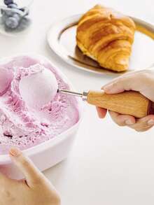 1 pieza Cuchara recta para helado, Cuchara para fruta/sandía, Herramienta para bolas de helado