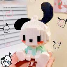 400 块 Sanrio Hello Kitty、My Melody、Cinnamoroll、Pompompurin、Black Cat 卡通人物积木 - 收藏品，完美的生日礼物 - 室内装饰，可爱卡通积木拼图玩具，动漫人物积木礼物 - 彩色 - 查看 7