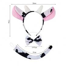 Neuer Ankunft stilvoller, einfacher, vielseitiger, übertriebener, süßer Kuh Horn Ohren Haarreif, modischer Kopfschmuck für Kostümpartys, Bühnenauftritte, Make-up, Cosplay, Halloween