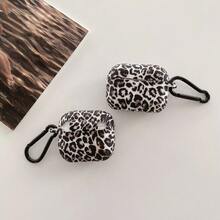 Cheetah,Leopard Print Leopard Print Soft Silicone Protective Case For Apple Bluetooth Earphones, Foldable And Lightweight - Multicolor - View 4
