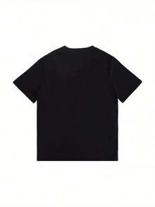 Gallagher Honkai Rail Classic-Shirt Anime Tee Novelty Casual Short Sleeve-Shirts Crew Neck Personality Topssummer Outfits Summer Tops Country Concert Outfit Vacation Outfits Going Out TopsTRENDORA - Black - View 2