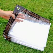 1pc Waterproof Cloth, Rainproof Tarp For RV Awning, Caravan Side Canopy, Windproof And Snowproof, Suitable For RV, Balcony, Yard, Outdoor Camping, Windbreak And Rainproof - Transparent - View 9