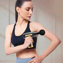 Massage Gun Deep Tissue Percussion Massager USB Rechargeable 4 Massage Heads Travel Home Handheld Electric Massager Body Pain Relief Muscle 6 Levels Relaxation Fitness - Multicolor - View 11