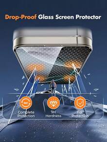 3片装高清钢化玻璃屏幕保护膜，兼容 17 Pro Max [军规级防碎裂]，也兼容 16 Pro Max/16/15 Pro Max/14/13/12/11/XR/XS Max/XS [9H硬度] [全覆盖] [无气泡] [易于安装]，适用于手机壳，是馈赠佳品和必备的屏幕保护装备。 - 無色 - 查看 3