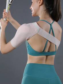 VBOSI Adjustable Left/Right Shoulder Support Brace, Unisex, With Removable Silicone Pad - Shoulder Sleeve Compression Sleeve, Suitable For Sports And Daily Wear - Multicolor - View 19