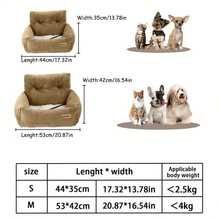 Cojín para asiento de coche para mascotas, adecuado para perros y gatos, para todas las estaciones