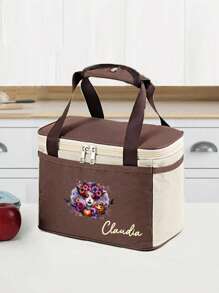 定制图片或文字，手持保温午餐盒袋，大容量适合上班族、学生和户外野餐。最好的建议是带上食物、午餐盒袋、厚铝箔、防尘防水冰袋、周年纪念礼物、生日礼物、母亲节礼物、父亲节礼物、最好的朋友礼物、给妈妈/爸爸的礼物、给她/他的礼物、给女朋友/男朋友/朋友的礼物