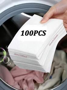 240/120片装洗衣吸色纸防染色洗衣片适用于洗衣机清洁衣物防染色纸 - 白色 - 查看 20