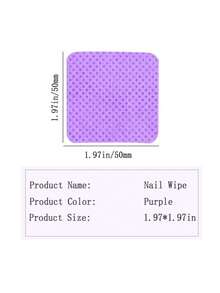 2000/1000/200pcs Nail Wipes - Professional Lint-Free Nail Polish Remover Pads, UV Gel Cleansing Tissues, Unscented Manicure Prep And Finish Nail Art Cleaning Tool(Pink) - Purple - View 5