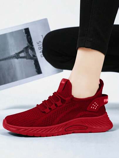 Zapatillas deportivas de mujeres unido con cordón con deportivo estilo para correr , otoño