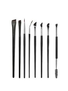3/5/7/8 Precision Eye Makeup Brushes, Including Sickle Eyeliner Brush, Angle Eyeliner Brush And Eyebrow Brush Professional Eyeliner Brush, Long Handle Reversible Makeup Brush Makeup Tools, Sensitive, Delicate, Dry Skin, Easy And Beautiful Eye Makeup, Suitable For Women