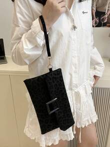 Fashionable Minimalist Casual Clutch Bag For Women, New Solid Color Retro Envelope Purse Coin Pouch