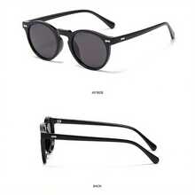 2026 Must-Have Tortoiseshell Round Eyewear, Classic Retro Spectacles With UV Protection For Everyday & Travel, Perfect For Summer Beach Days, Graduation Shoots, Vacation Getaways, Camping Adventures & Casual Outfits, Designed To Add A Timeless, Gentle Vibe To Any Look - Khung tranh lá trà hình báo phân cực C4 - Xem 11
