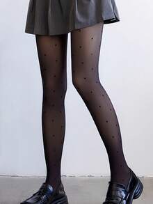 1 par de 80g/200g/300g Meia-calça/Collant Preto/Marrom Feminino, Estampa de Onda, Coração, Laço, Estampa de Leopardo, Mostra o Tom de Pele, Sexy, Alta Elasticidade, Legging Ajustada, Macia e Suave, Modelagem Elegante das Pernas, Adequado para Fashionistas, Jovens, Adolescentes, 15-25°C, Meia-calça para Primavera/Outono/Inverno, Festa, Discoteca, Várias Festas, Esportes, Lazer, Negócios e Outros Usos Diários.