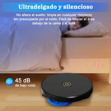 barredora,aspiradora,aspiradora robot,aspiradora automatica,aspiradora inteligente,robot aspiradora trapeadora,robot limpieza,aspiradora robot inteligente,barredora electrica,escoba electrica,Robot aspirador, limpiador inteligente, asistente inteligente,cosas para el hogar,Herramienta de limpieza duradera, sencilla, elegante y económica para uso diario. Alivia el estrés de la limpieza y mantiene el hogar ordenado. Ideal para escuelas, dormitorios, salas de estar y residencias universitarias (blanco y negro) - Negro - Ver 7