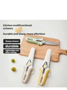 Magnetic Fridge Scissors, Multifunctional Stainless Steel Heavy Duty Poultry Shears, Household Chicken Duck Goose Bone Cutter