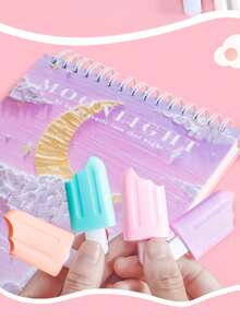 أقلام تحديد إبراز بشكل آيس كريم كرتوني، جوائز للطلاب، مكافآت، هدايا، قرطاسية للعودة إلى المدرسة، مناسبة للاستخدام المنزلي والمدرسي والمكتبي