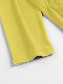 EARO 加大码女式休闲纯色双口袋长款轻薄前开襟夹克，舒适日常穿着，透气，修身剪裁，春秋季 - 黃色 - 查看 4