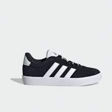 Adidas 男童 VL COURT 3.0 K 训练鞋，低帮 ID6313 - 黑色 - 查看 1