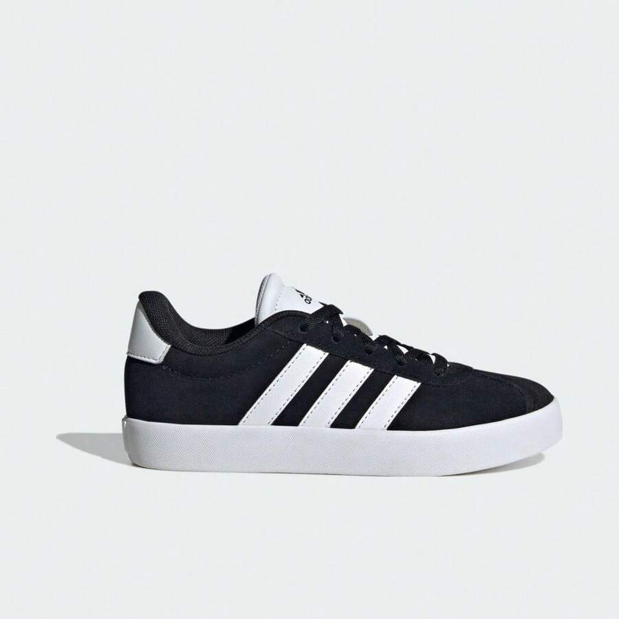 Adidas 男童 VL COURT 3.0 K 训练鞋，低帮 ID6313 - 黑色 - 查看 1