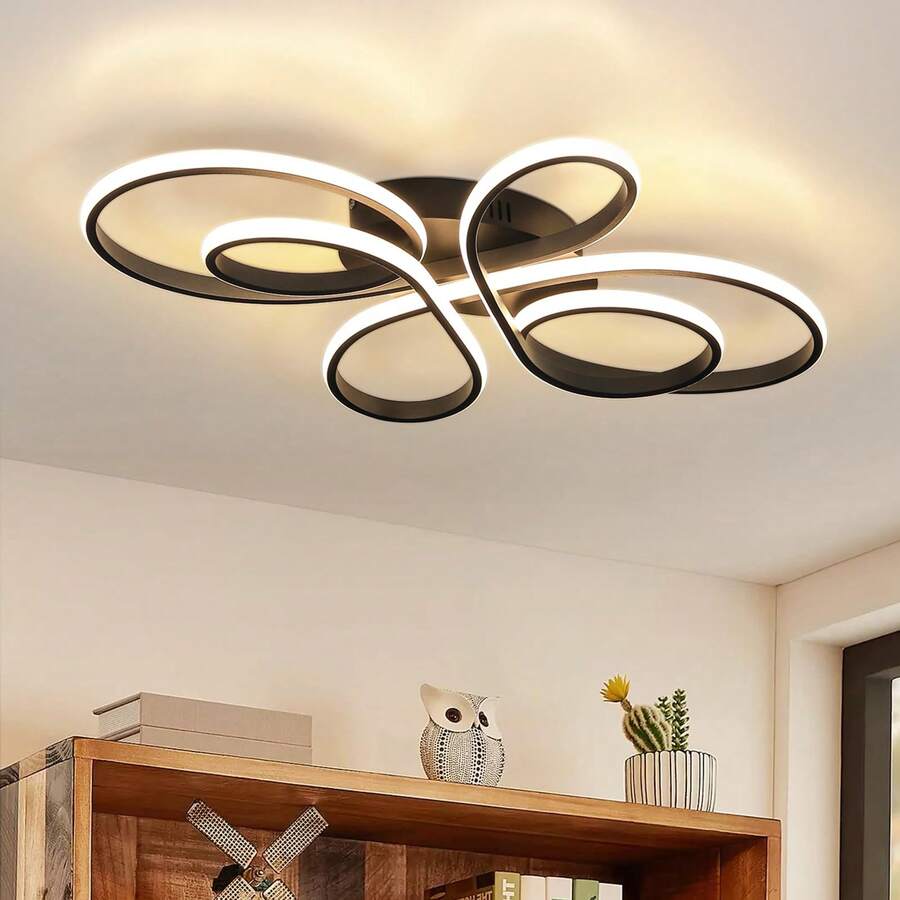 homefire 1/2ER Ceiling Lamp LED Ceiling Light Living Room 30W 40cm Kitchen Lamp Ceiling In White Living Room Lamp Modern Design Warm White 3000K Bedroom Lamp Ceiling Lighting For Bedroom Hallway Kitchen - 40cm-3000k - 查看 1
