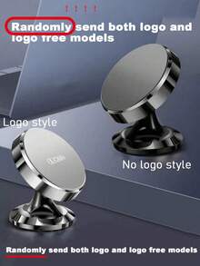 1 件磁性车载手机支架，360 度旋转磁性金属车载手机支架，适用于仪表板 - 彩色 - 查看 2