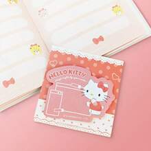 Miniso Caja de regalo de la serie Sanrio Hello Kitty, que incluye un diario, un clip para diario y notas adhesivas, adecuado para crear cuentas diarias o registros de viaje (1 pieza) - Rosa - Ver 6