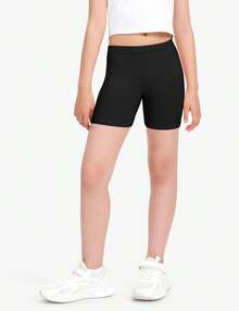 Halloween Kids Costumes Girls Dance Shorts Breathable Bike Shorts Sports Underdress-10Y