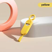 Macaron Solid Color Phone Anti-Lost Card Needle Case + Stainless Steel Card Ejector Needle, SIM Card Holder, Phone Card Removal Tool, Keychain, Convenient Ejector Pin Gift