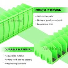 10-Slot Pliers Cutters Rack ABS Spanner Storage Holder Tool Organizer Fit 3" - Green - View 9