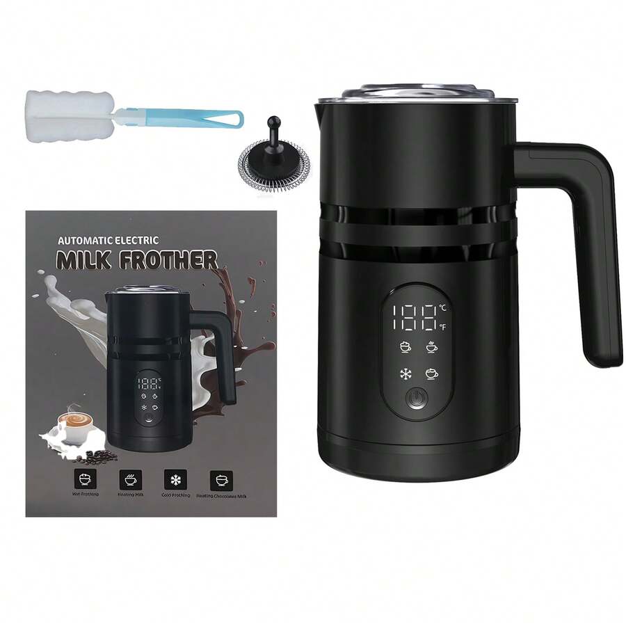 Electric Milk Frother, Magnetic Rotation Milk Frother And Steamer, Milk Warmer And Heater, Hot And Cold Milk Foam, Hot Milk, Chocolate Milk, Coffee Frother, Milk Foam For Macchiato, Latte, Cappuccino - 查看 1