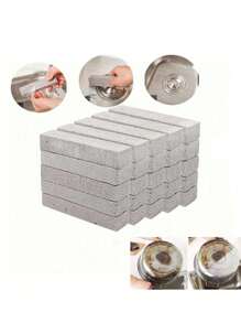 8pcs/7pcs/5pcs/3pcs/1pc Set Pumice Stone Cleaning Kit, Includes 1 Universal Handle, Grey Pumice Stone Cleaner, Suitable For Cleaning Toilet, Bathroom, Kitchen, Spa, Pool, Removes Limescale, Christmas Gift, Toilet Brush - Many - View 5