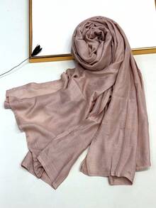 1 szt. Prosta, jednokolorowa, miękka i przyjazna dla skóry chusta na głowę, oddychająca, do codziennego noszenia, elegancka chusta na głowę do sukienki