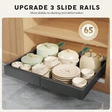 4/2/1pcs Expandable Pull-Out Drawer Organiser, 21-Inch Deep Adjustable Storage Dividers For Kitchen Cabinet - Multicolor - View 17
