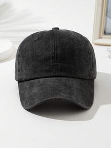 1 件或 2 件男女通用纯色复古做旧风格棒球帽、太阳帽、爸爸帽、卡车司机帽，适合日常外出、徒步旅行、度假 - 彩色 - 查看 1