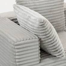 4-Seat Magic Cube Compressed Sofa  – Luxe Corduroy, No Assembly Required, Modular Design, Soft Sit For Primary Living Spaces & Homeowners