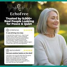 EchoFree-100% Natural-20-In-1 Liquid Formula For Ear Wellness-With Chromium Picolinate, Ginkgo Biloba & GABA-Sugar-Free Vegan, Non-GMO-Daily Support For Quiet Focus & Clarity-2 Droppers/Day