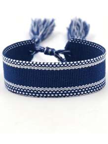 1 件定制姓名编织手链、带流苏的定制文字编织手镯、个性化流苏友谊手链、母亲节定制姓名手链、多色可选，适合婚礼、周年纪念、生日 - 全年可佩戴的礼物、周年纪念礼物、优雅配饰、优质工艺 - 彩色 - 查看 12