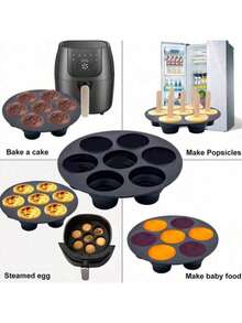 1 Set Non-Stick Muffin & Cupcake Pan, Baking Tools & Kitchen Accessories, Brownie Baking Tin With Easy-Clean Coating - Oven- To 220°C & Reusable For Daily & Holiday Baking | The Essential Set For Christmas Prep, Perfect For Bakers Of All Levels - Black - View 11