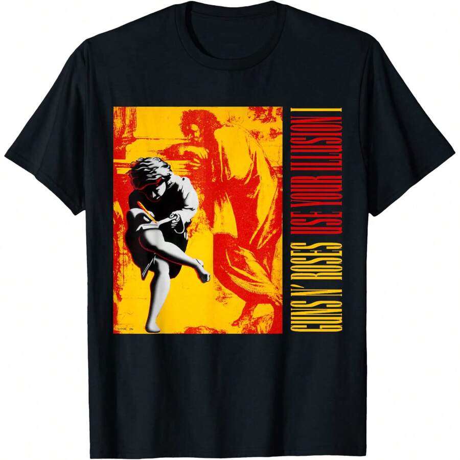 Camiseta "Usa tu ilusión" de Guns N' Roses - Negro - Ver 1